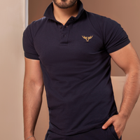 Navy Superstar Polo