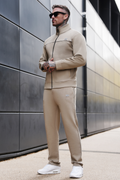 Beige Drift Cotton Zipper
