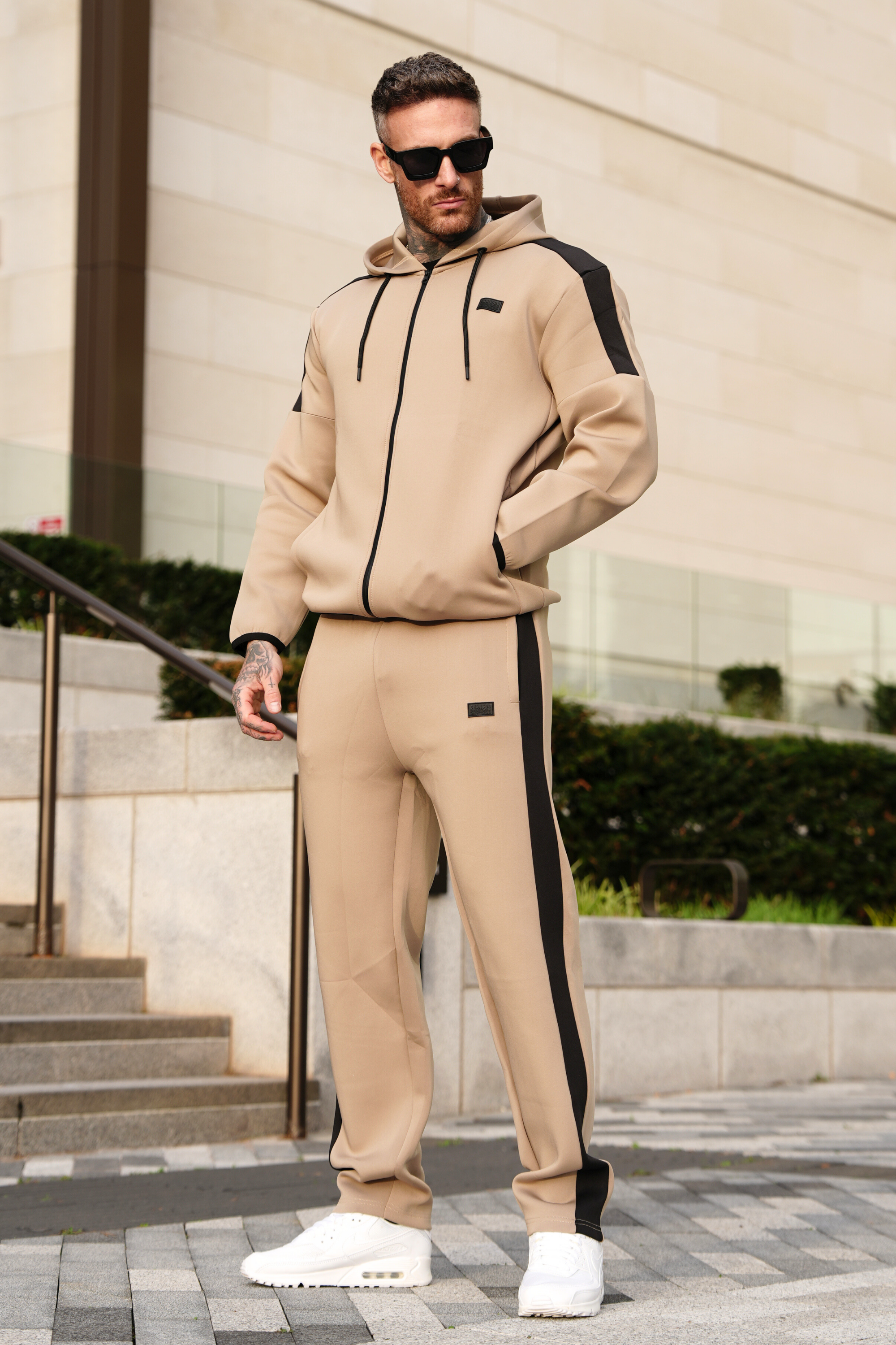 BB Beige Athletic Zipper