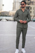Broncoo Army Essential Button Up Trouser