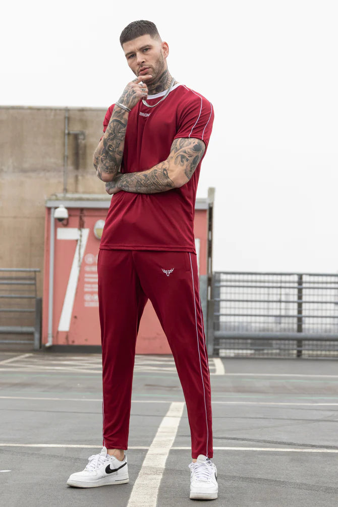 Broncoo Burgundy Clan Trouser