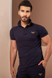 Navy Superstar Polo