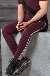 Striped Burgundy Trouser